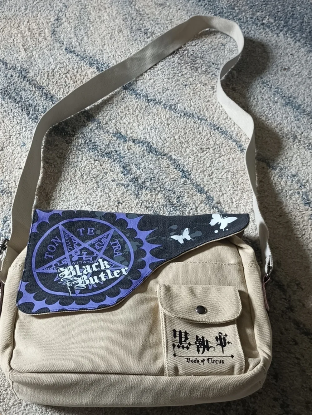 Black Butler Messenger Cross Body Bag